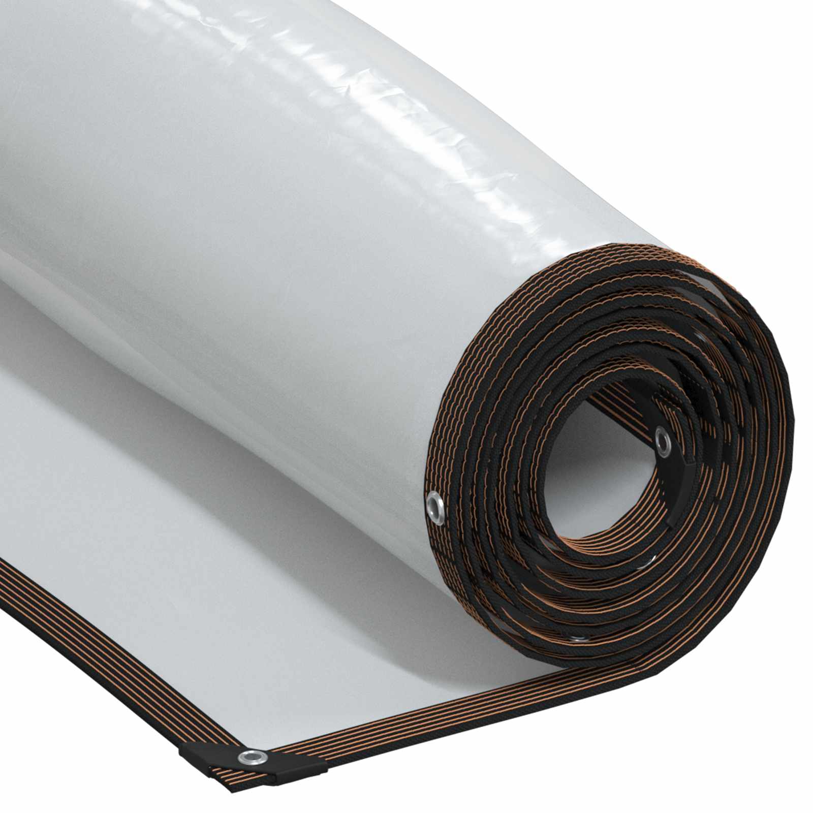 Presenning med øyer Gjennomsiktig 2 x 12 m Polyethylen vidaXL