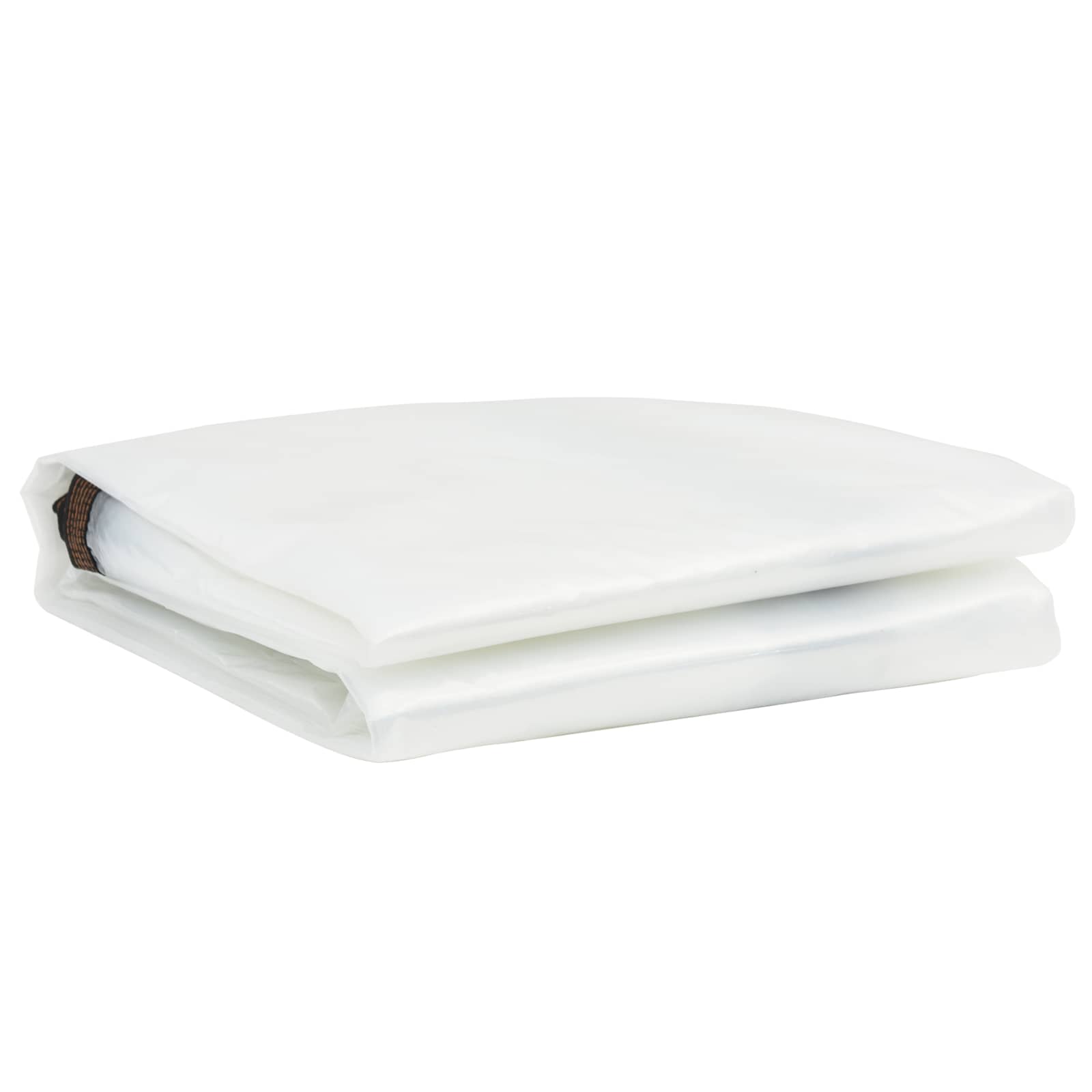 Presenning med øyer Gjennomsiktig 2 x 12 m Polyethylen vidaXL