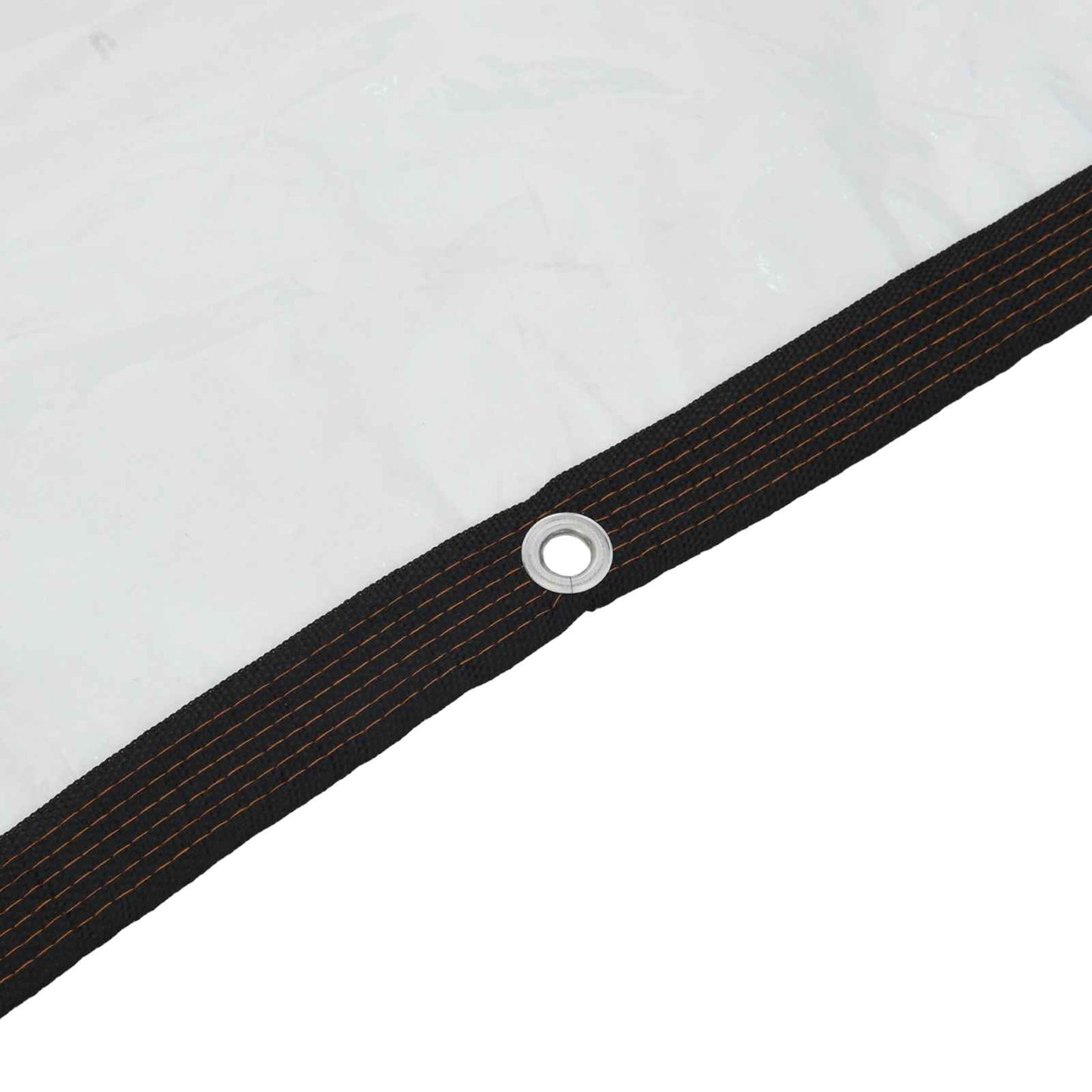 Presenning med øyer Gjennomsiktig 5 x 8 m Polyethylen vidaXL