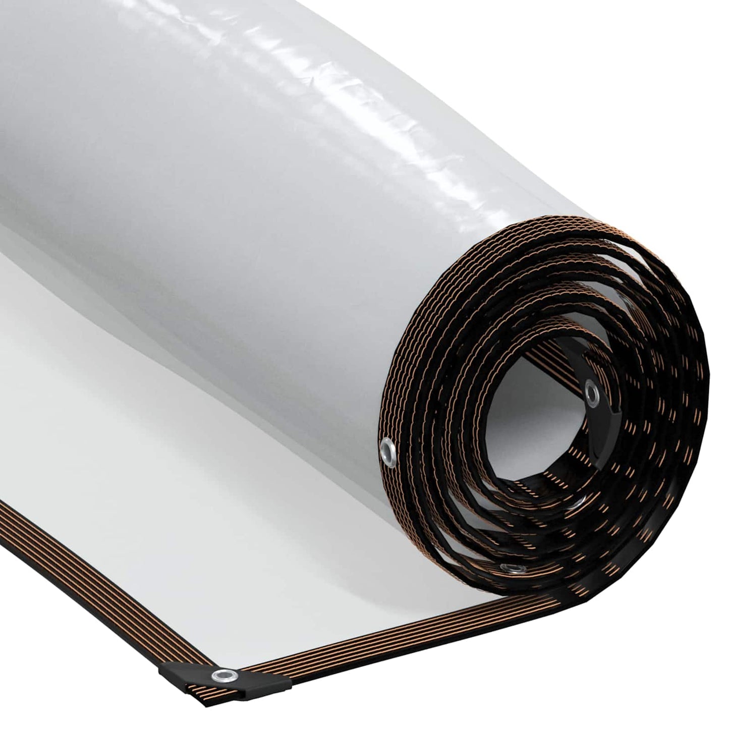 Presenning med øyer Gjennomsiktig 5 x 12 m Polyethylen vidaXL
