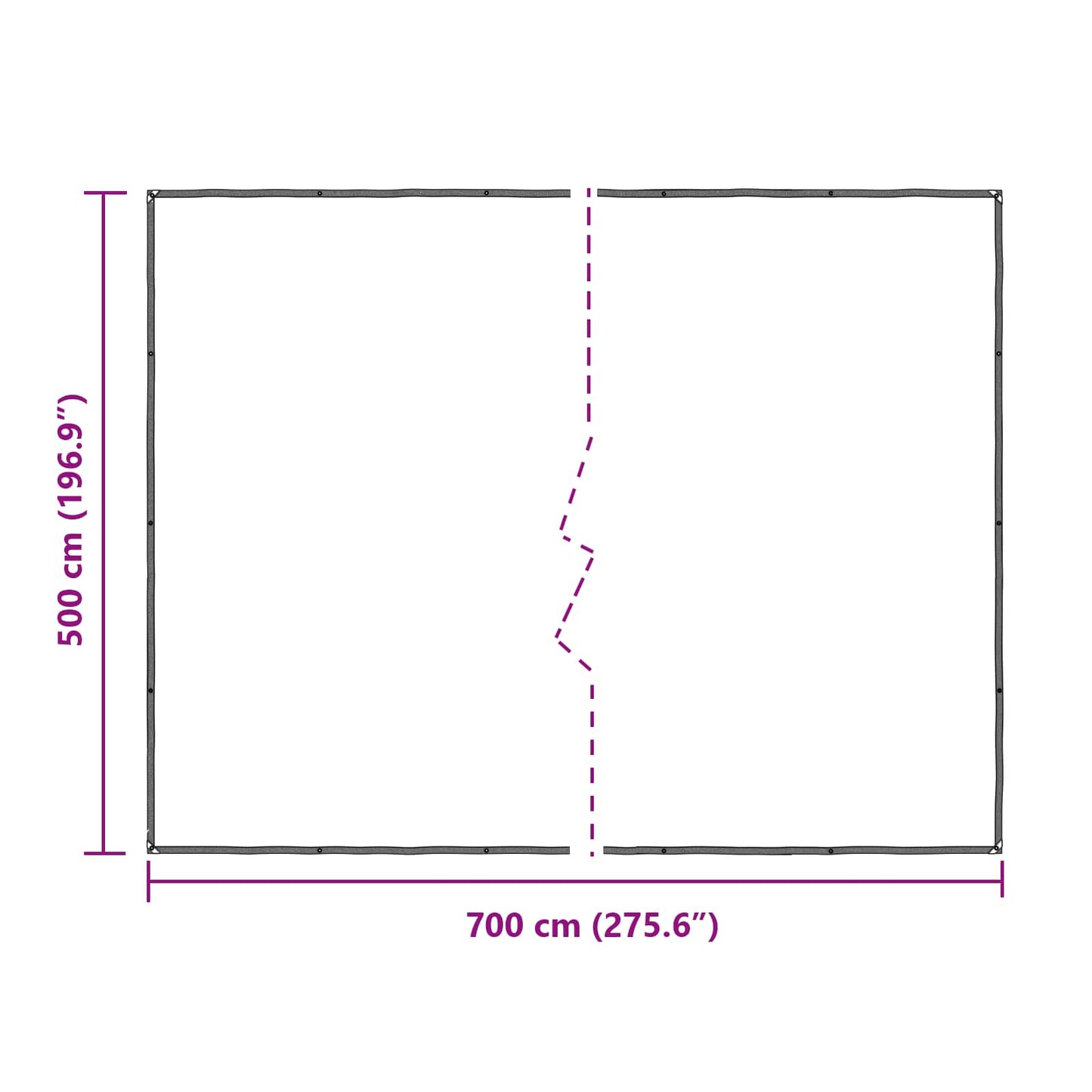 Plante Dekke Gjennomsiktig 7 x 5 m PE