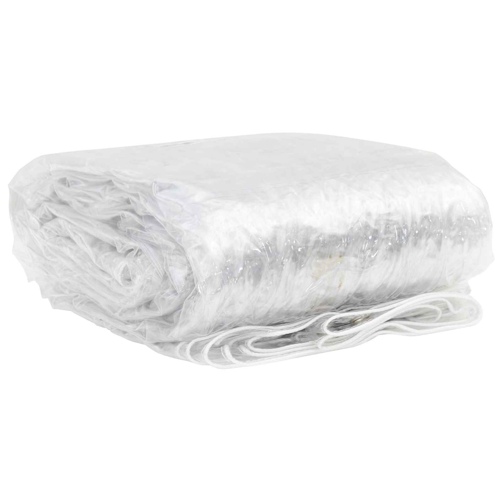 Presenning med øyer Gjennomsiktig 1 x 12 m Polyethylen vidaXL