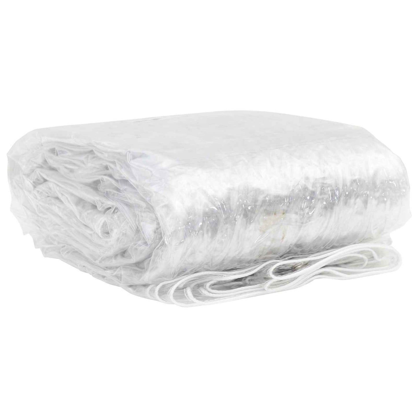 Presenning med øyer Gjennomsiktig 6 x 12 m Polyethylen vidaXL