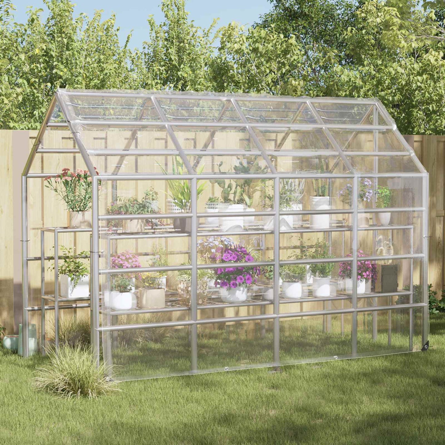 Plante Dekke Gjennomsiktig 5 × 3,5 m PVC