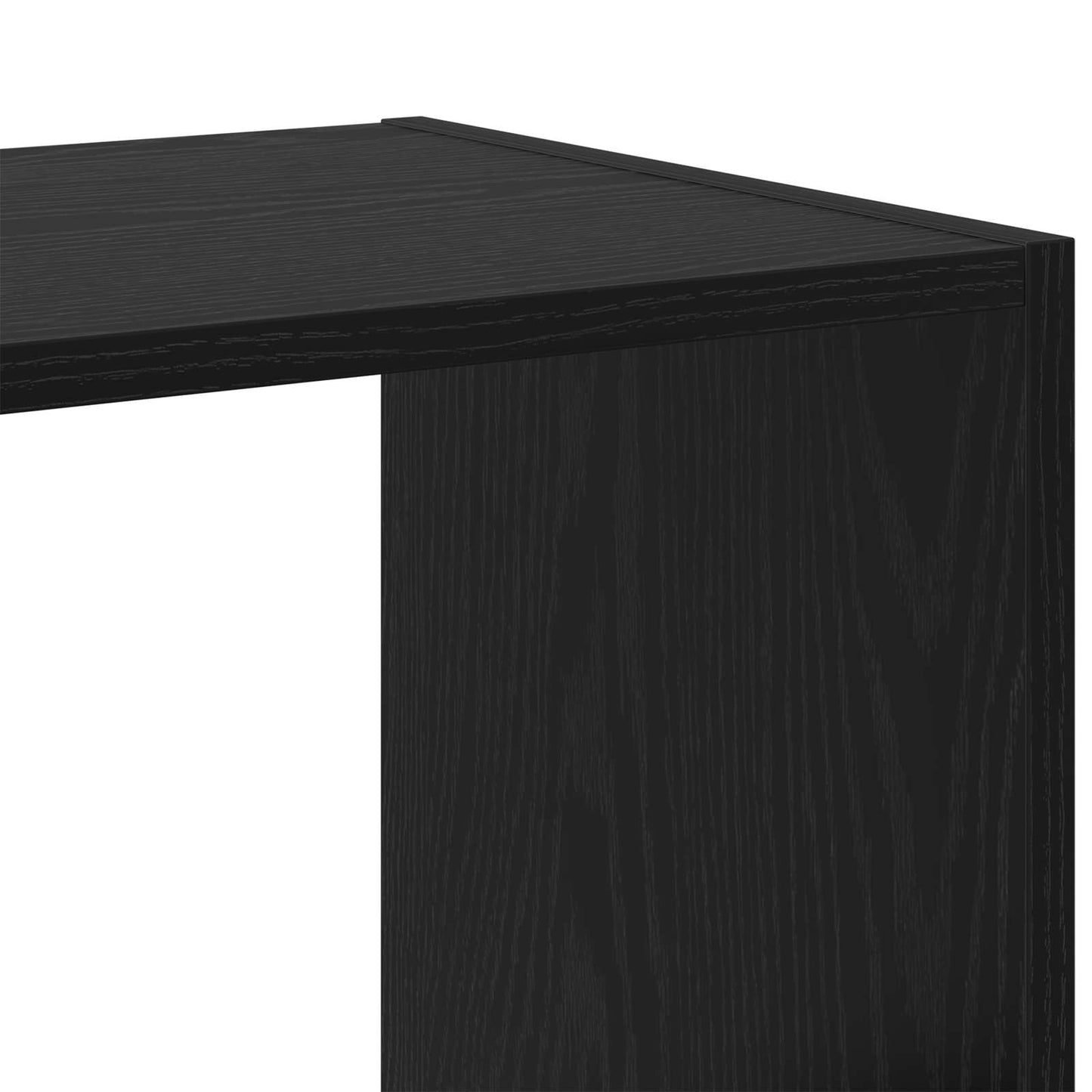 Bokhylle Svart eik 102 x 32 x 102 cm