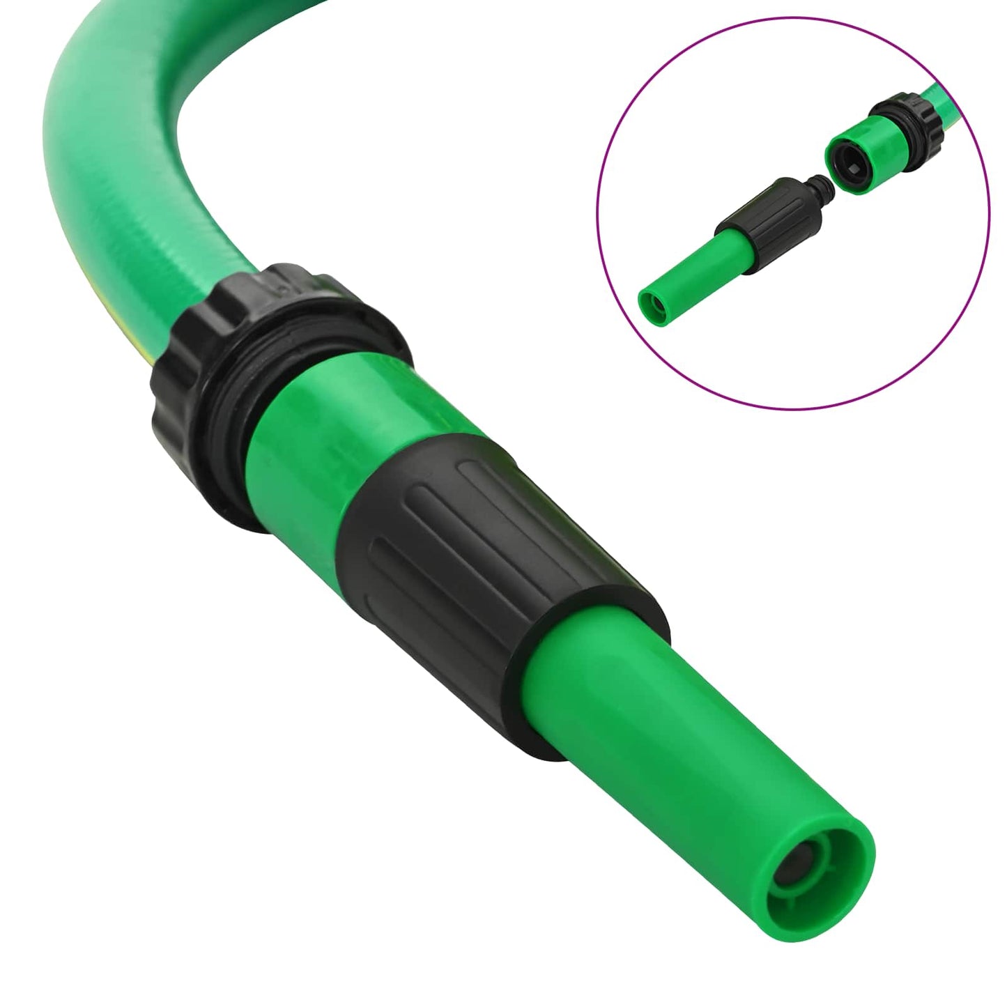 Hageslange 5-Lags Grønn og gul 3 / 4'' 50 m PVC