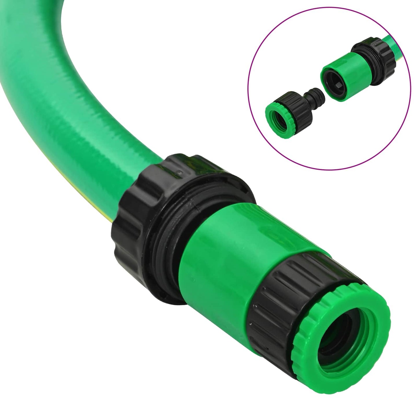 Hageslange 5-Lags Grønn og gul 3 / 4'' 50 m PVC
