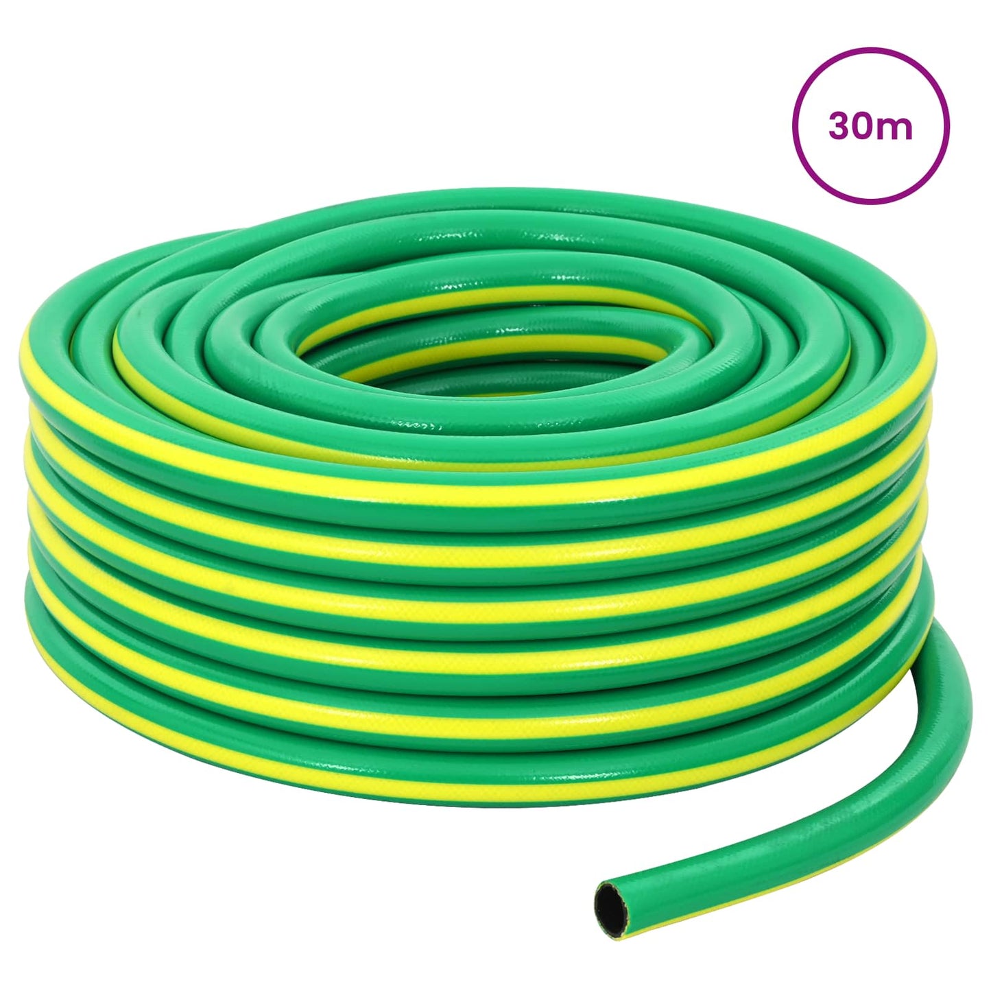 Hageslange 5-Lags Grønn og gul 1" 30 m PVC