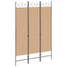 3-panel romdeler Beige 120 x 180 cm Stoff