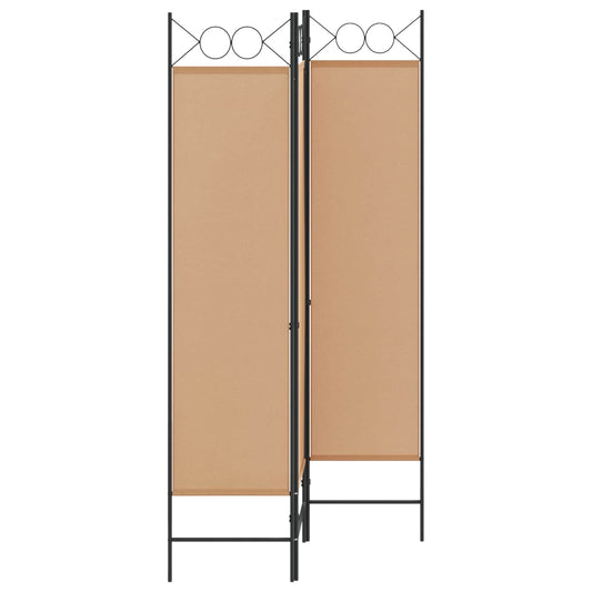 3-panel romdeler Beige 120 x 180 cm Stoff