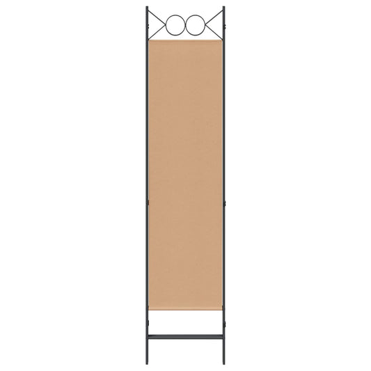 3-panel romdeler Beige 120 x 180 cm Stoff