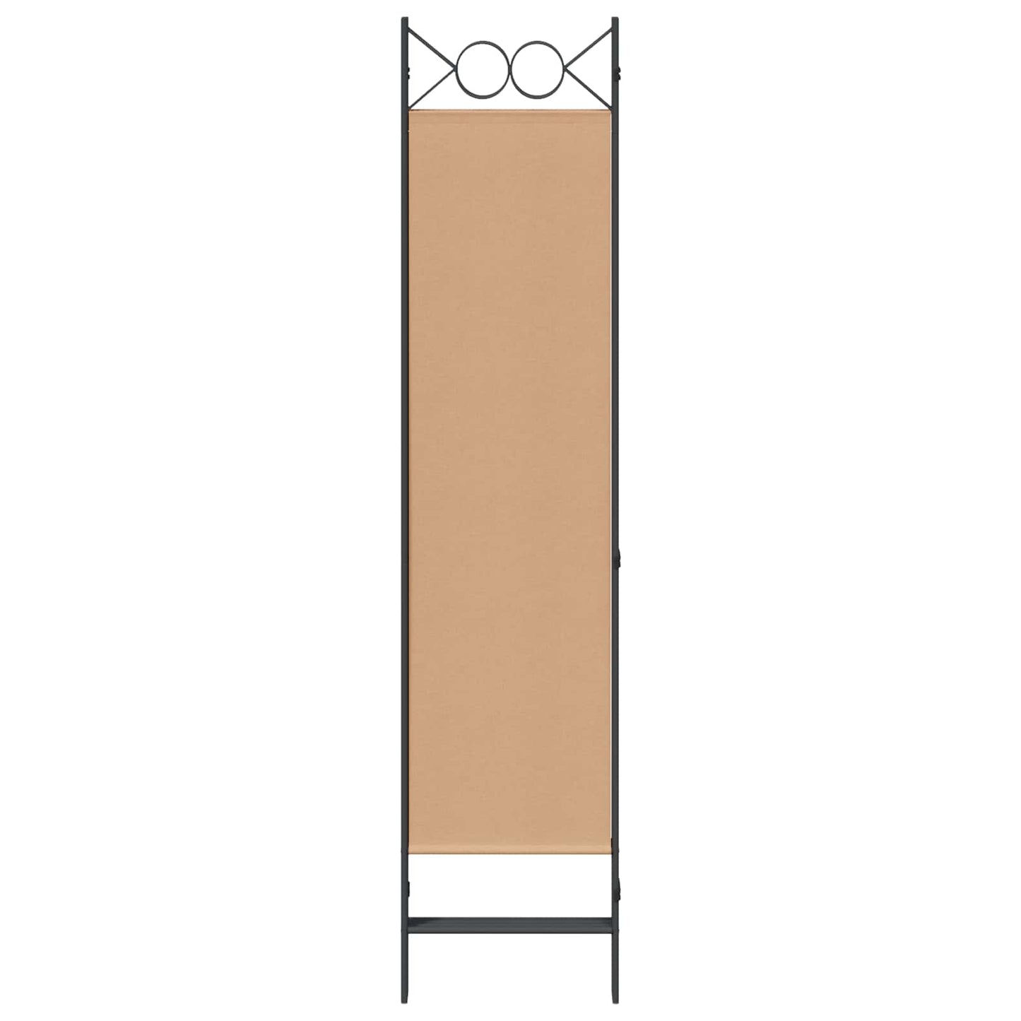 4-panel romdeler Beige 160 x 180 cm Stoff