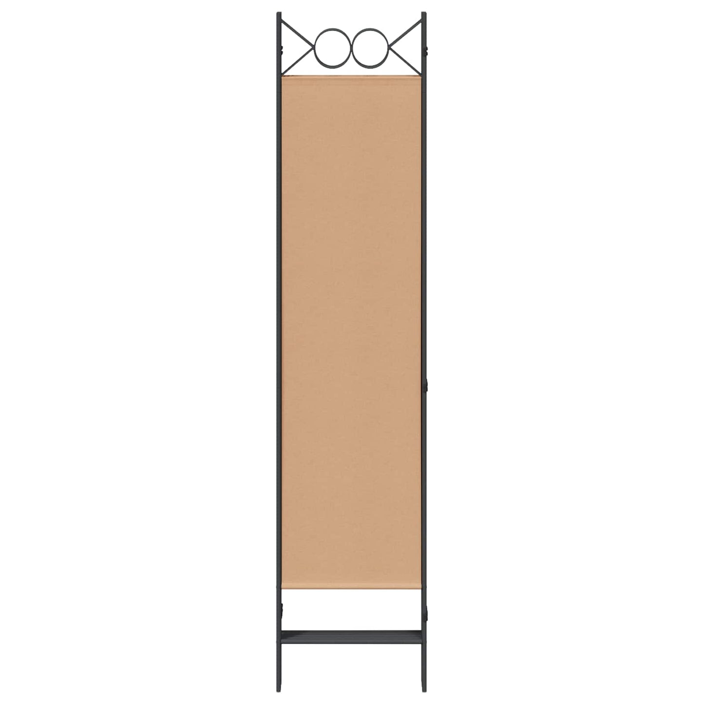 5-panel romdeler Beige 200 x 180 cm Stoff