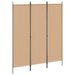 Romdeler Beige 150 x 180 cm Stoff