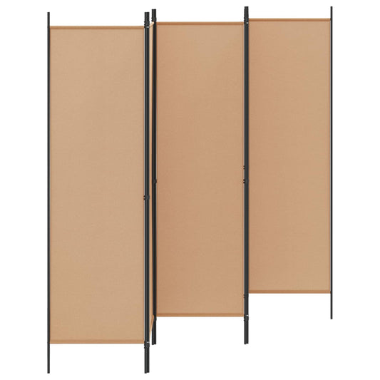 5-panel romdeler Beige 250 x 180 cm Stoff