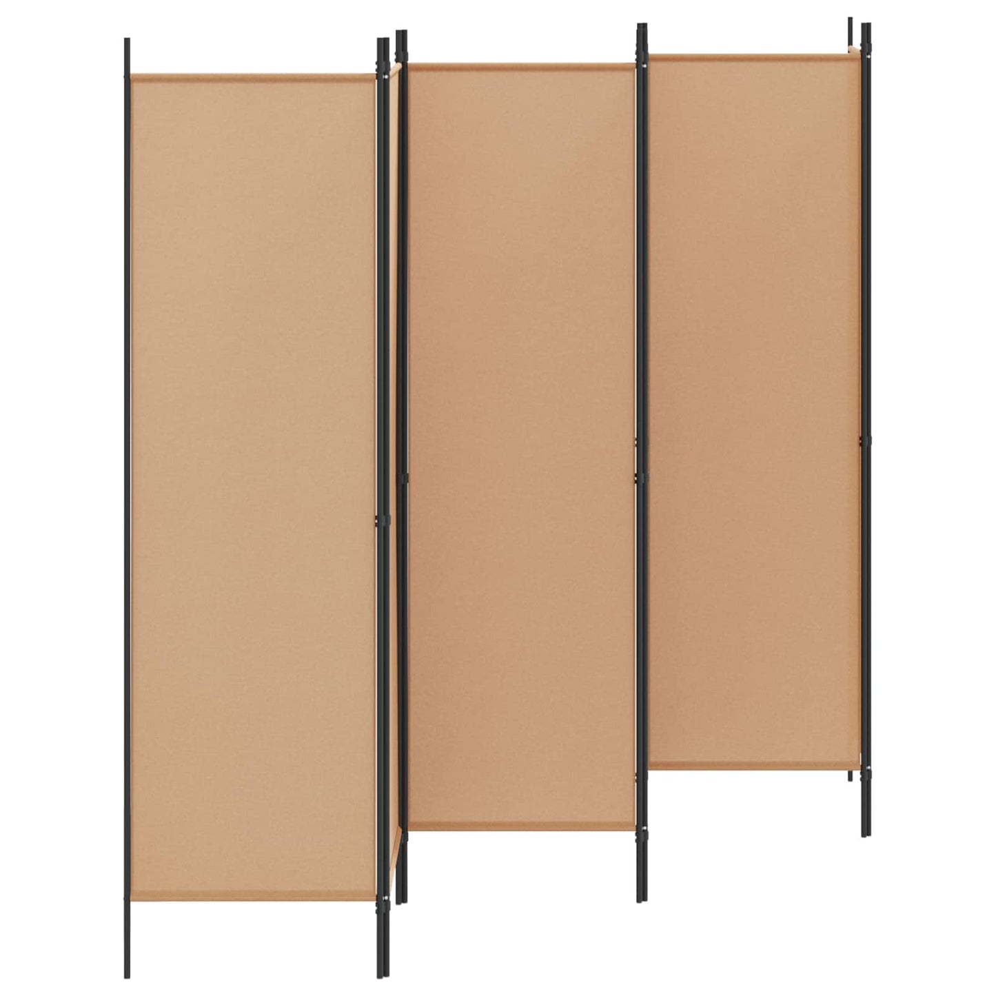 6-Panels Romdeler Beige 300 x 180 cm Stoff