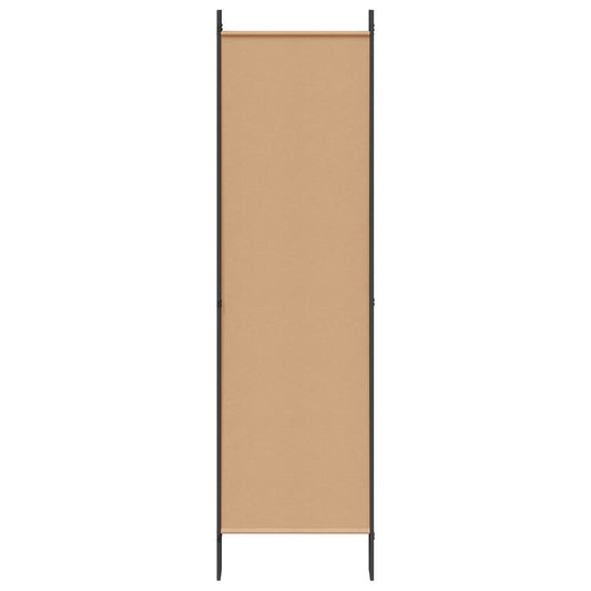 6-Panels Romdeler Beige 300 x 180 cm Stoff