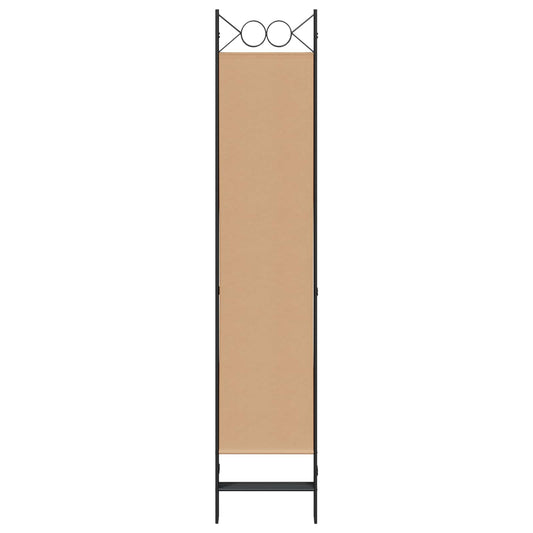 5-panel romdeler Beige 200 x 200 cm Stoff