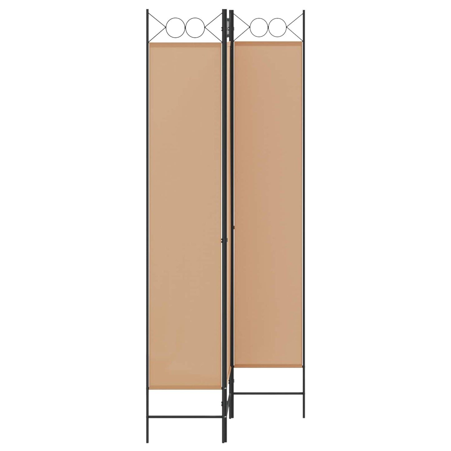 3-panel romdeler Beige 120 x 220 cm Stoff