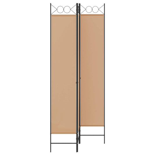 3-panel romdeler Beige 120 x 220 cm Stoff