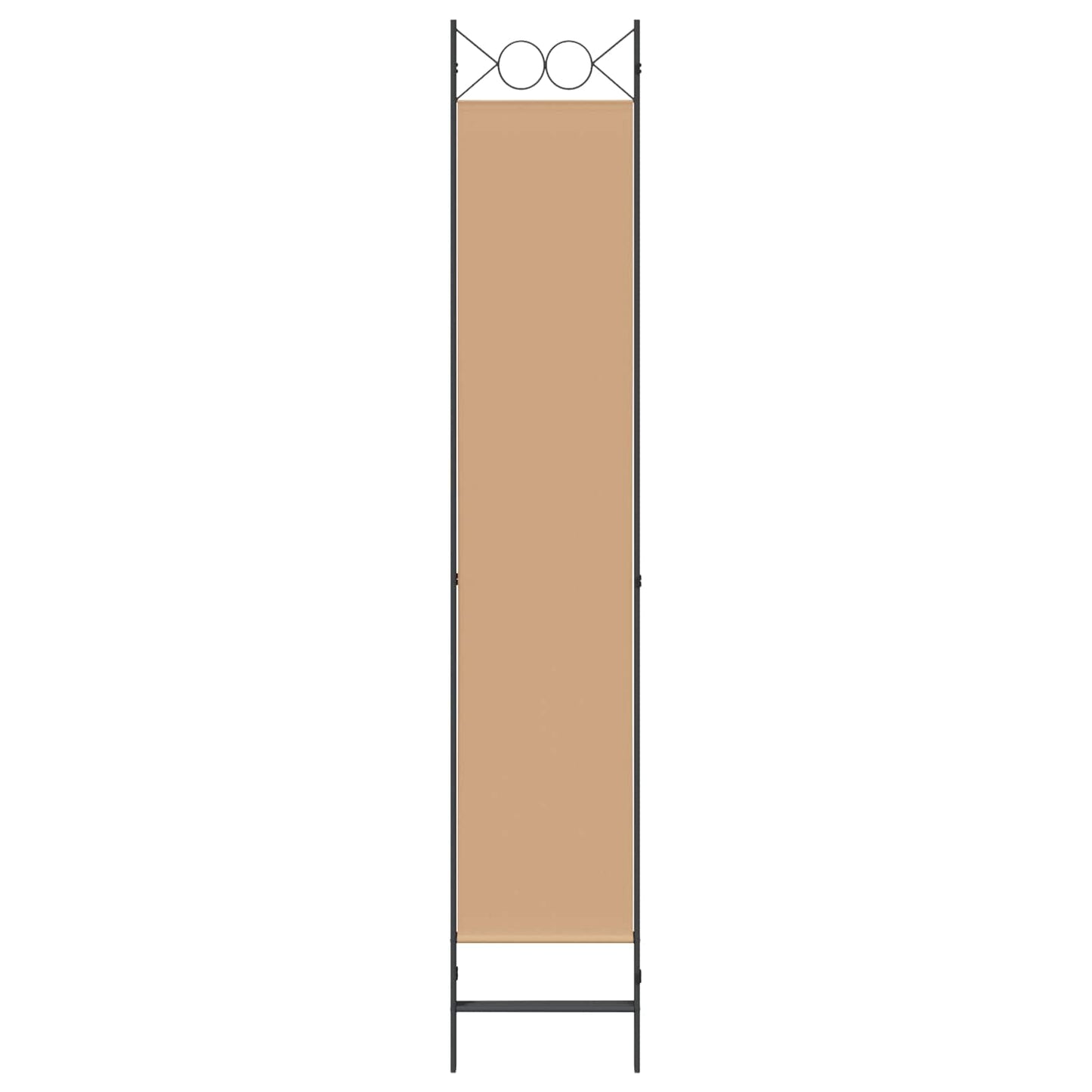 3-panel romdeler Beige 120 x 220 cm Stoff