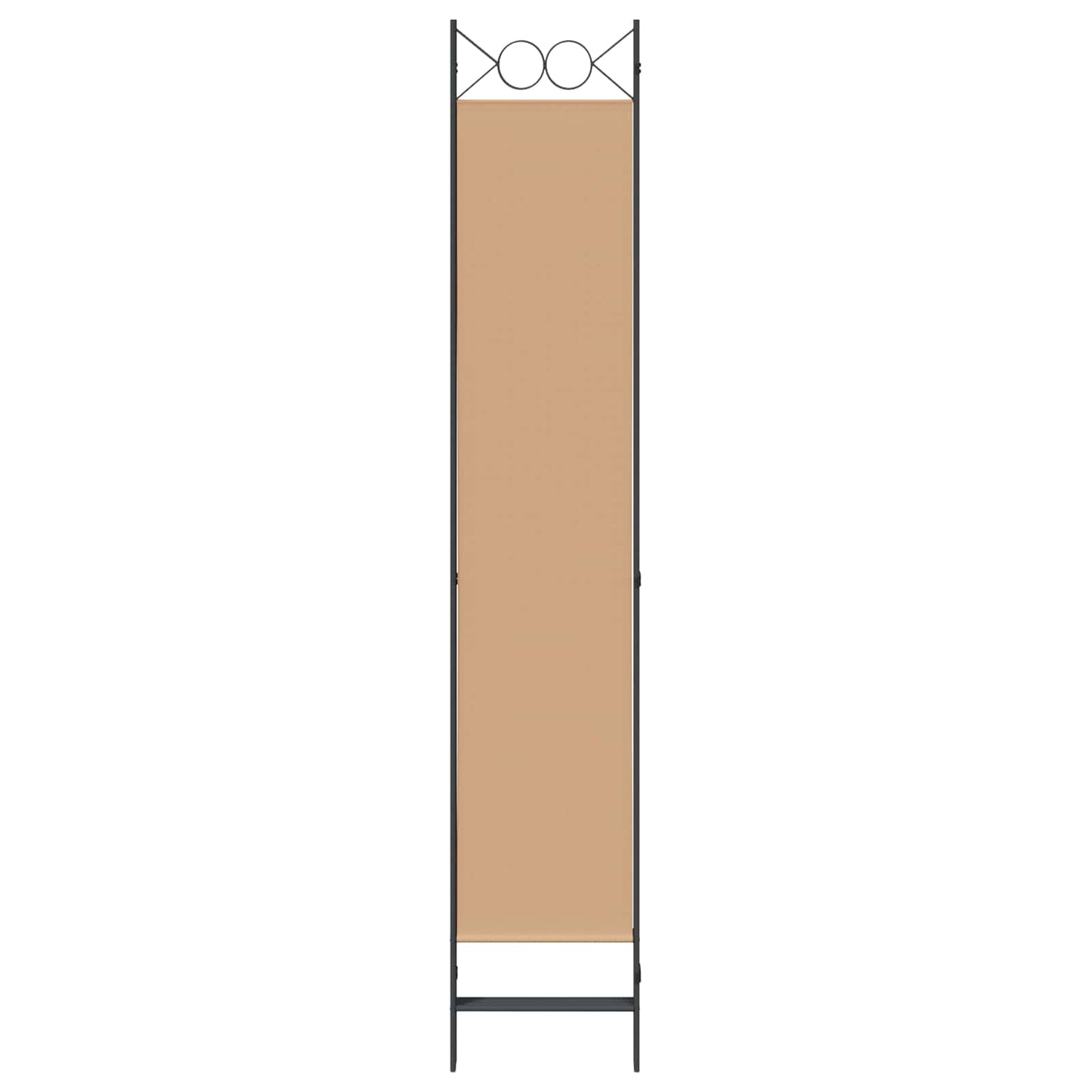 4-panel romdeler Beige 160 x 220 cm Stoff