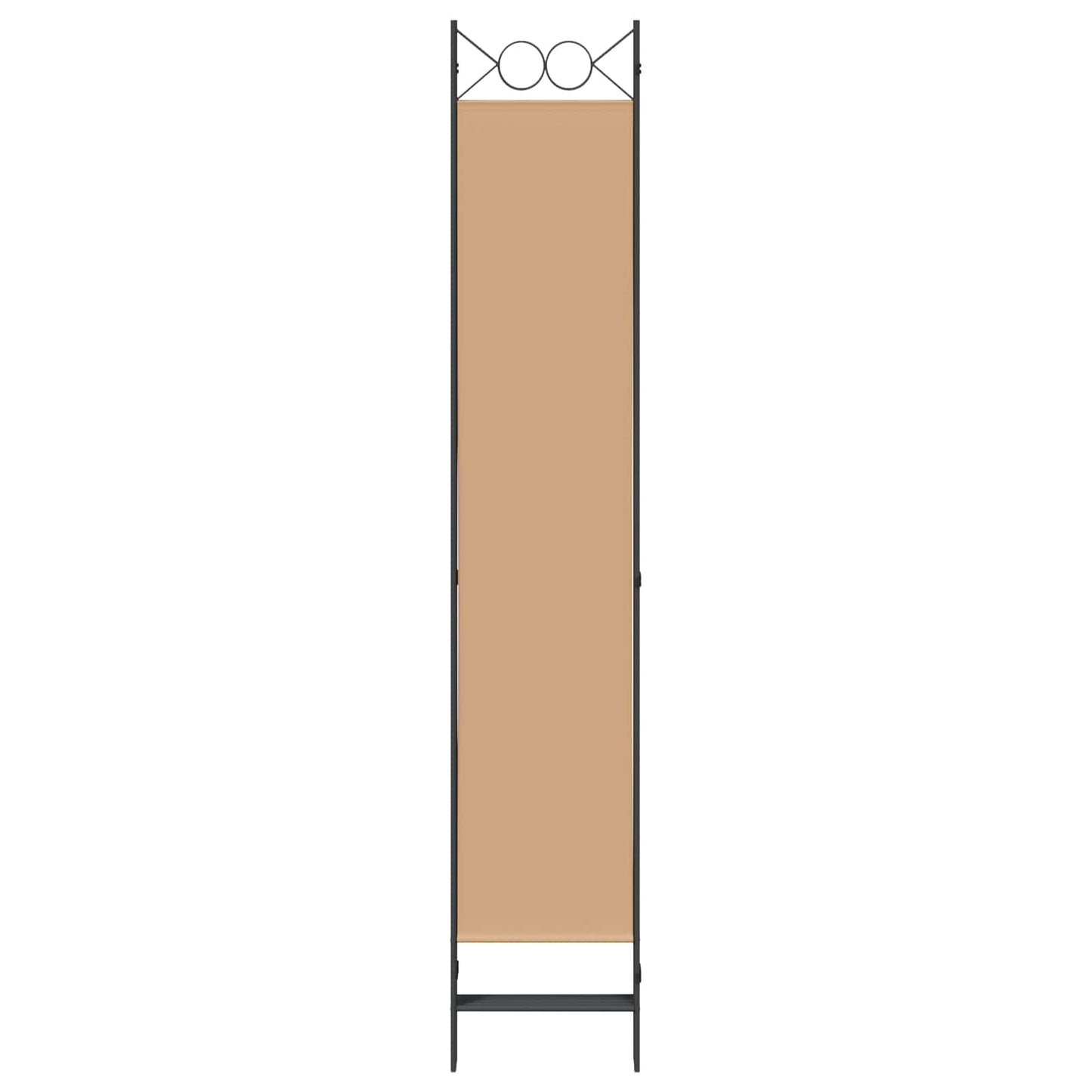 5-panel romdeler Beige 200 x 220 cm Stoff