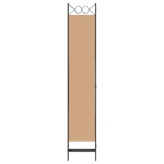 6-Panels Romdeler Beige 240 x 220 cm Stoff
