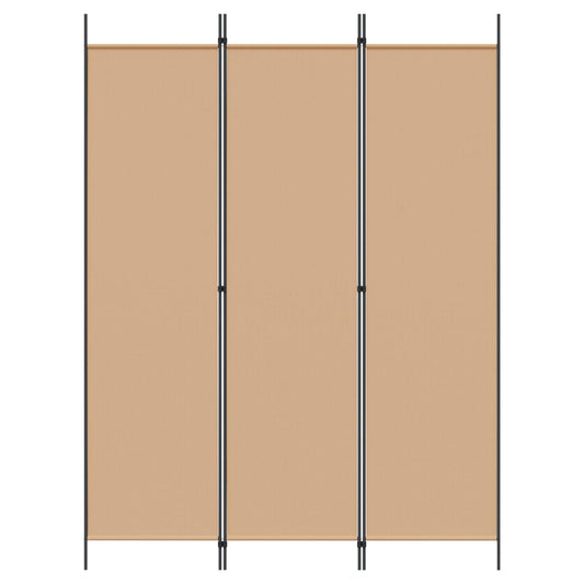 3-panel romdeler Beige 150 x 200 cm Stoff