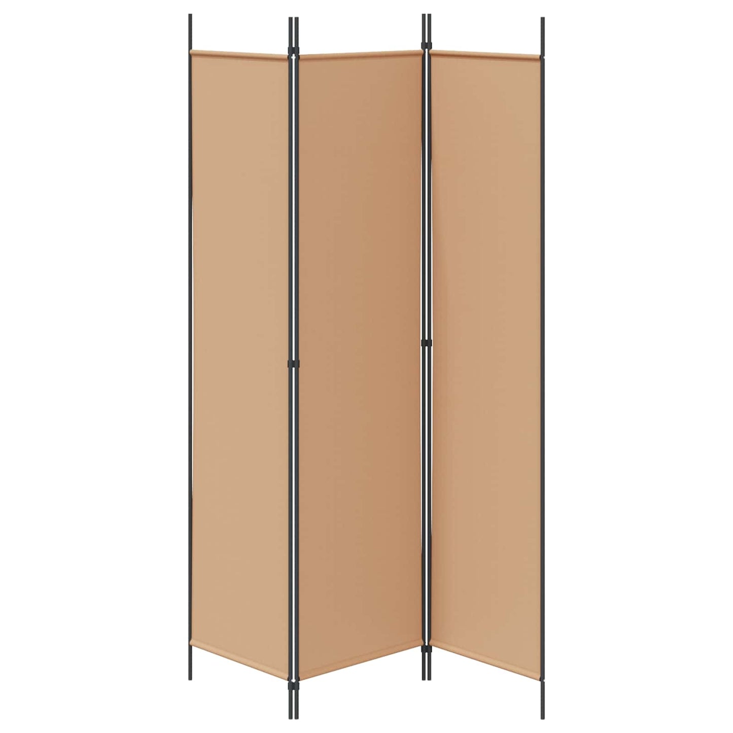 3-panel romdeler Beige 150 x 200 cm Stoff