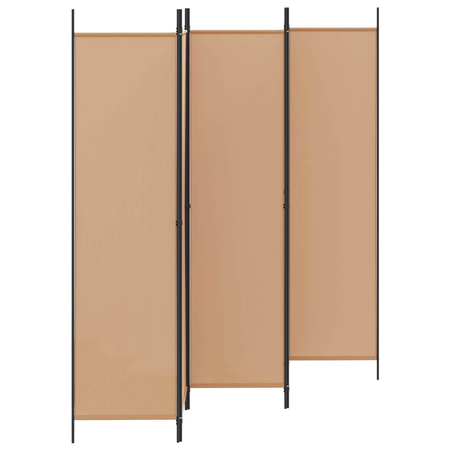 5-panel romdeler Beige 250 x 200 cm Stoff