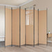 6-Panels Romdeler Beige 300 x 200 cm Stoff