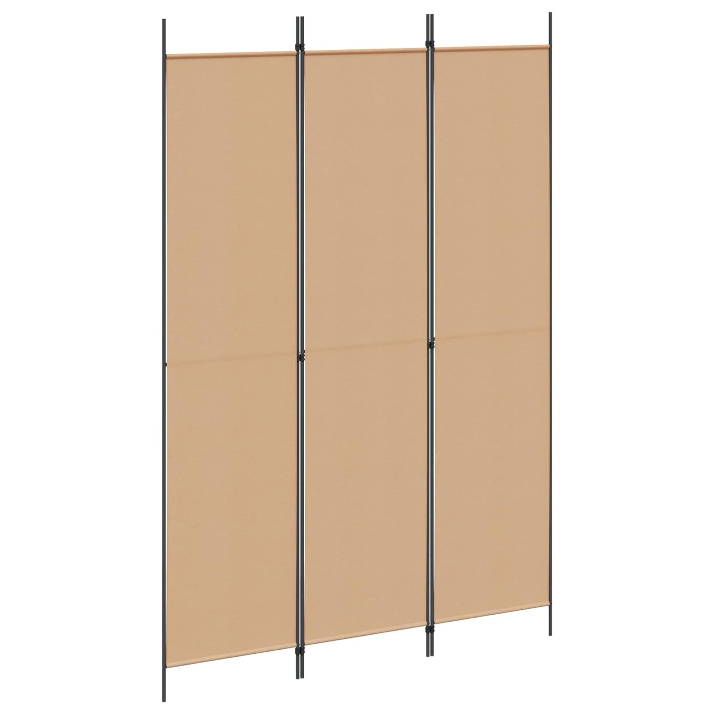 3-panel romdeler Beige 150 x 220 cm Stoff