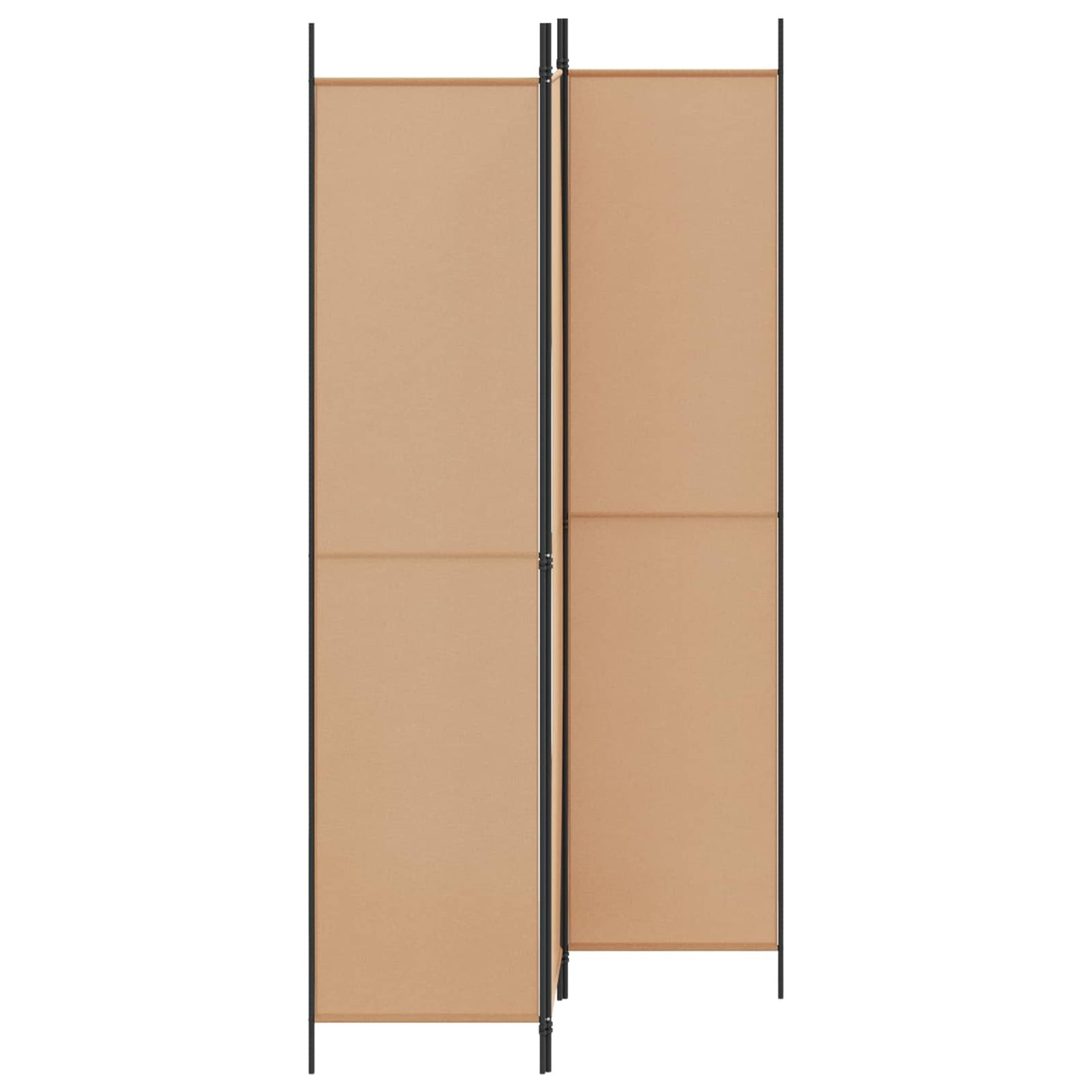 3-panel romdeler Beige 150 x 220 cm Stoff