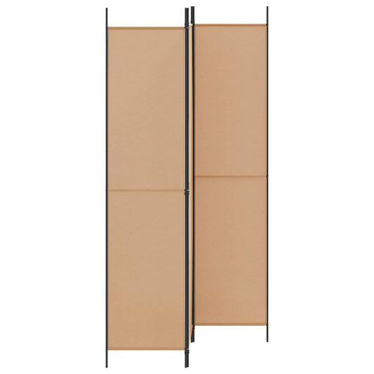3-panel romdeler Beige 150 x 220 cm Stoff