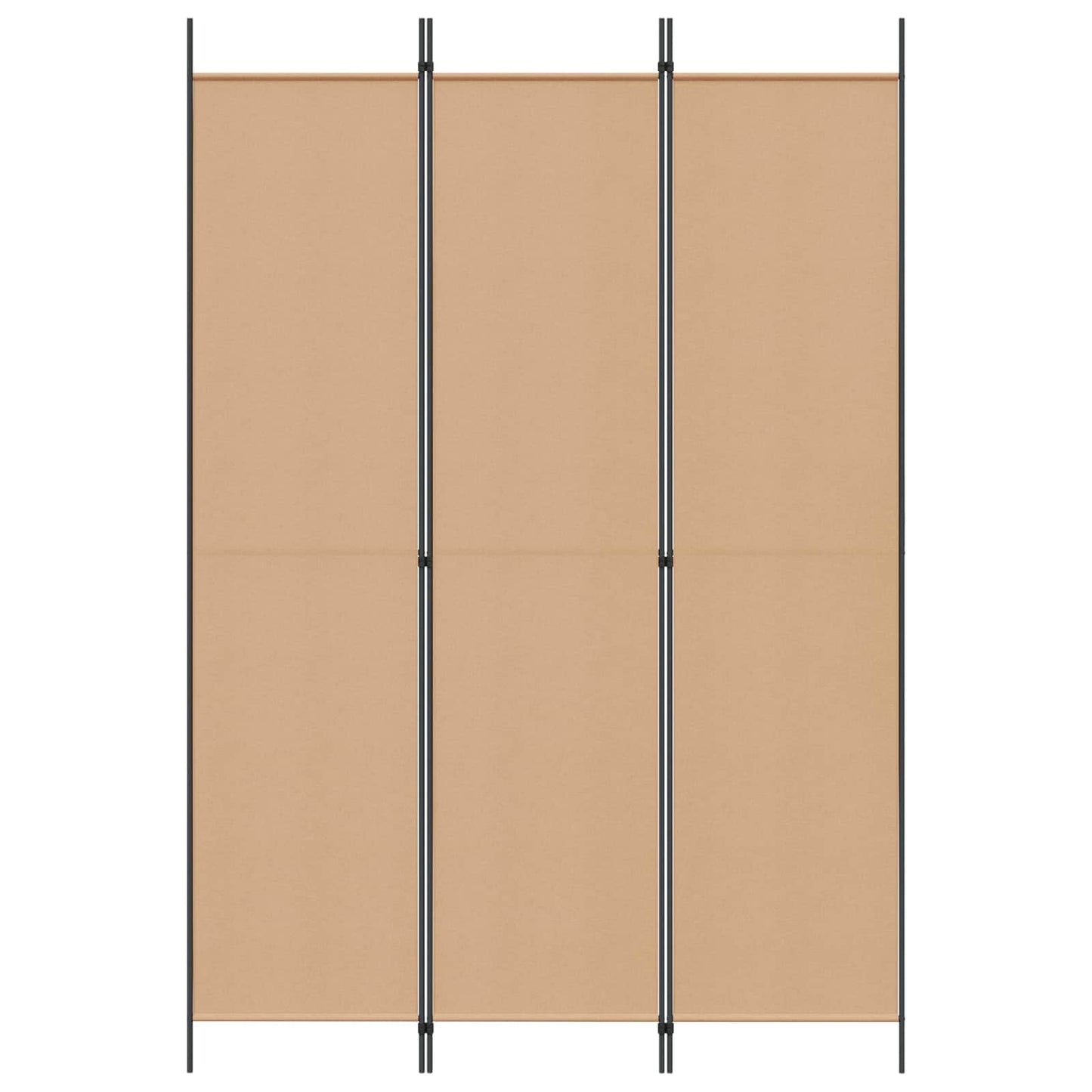3-panel romdeler Beige 150 x 220 cm Stoff