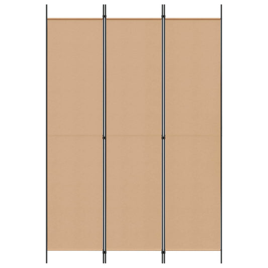 3-panel romdeler Beige 150 x 220 cm Stoff