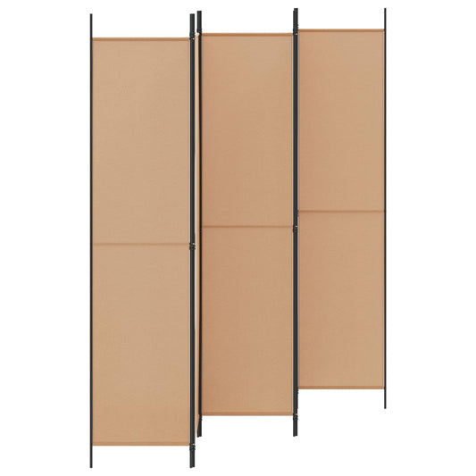 5-panel romdeler Beige 250 x 220 cm Stoff