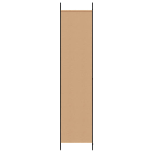5-panel romdeler Beige 250 x 220 cm Stoff