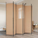 6-Panels Romdeler Beige 300 x 220 cm Stoff