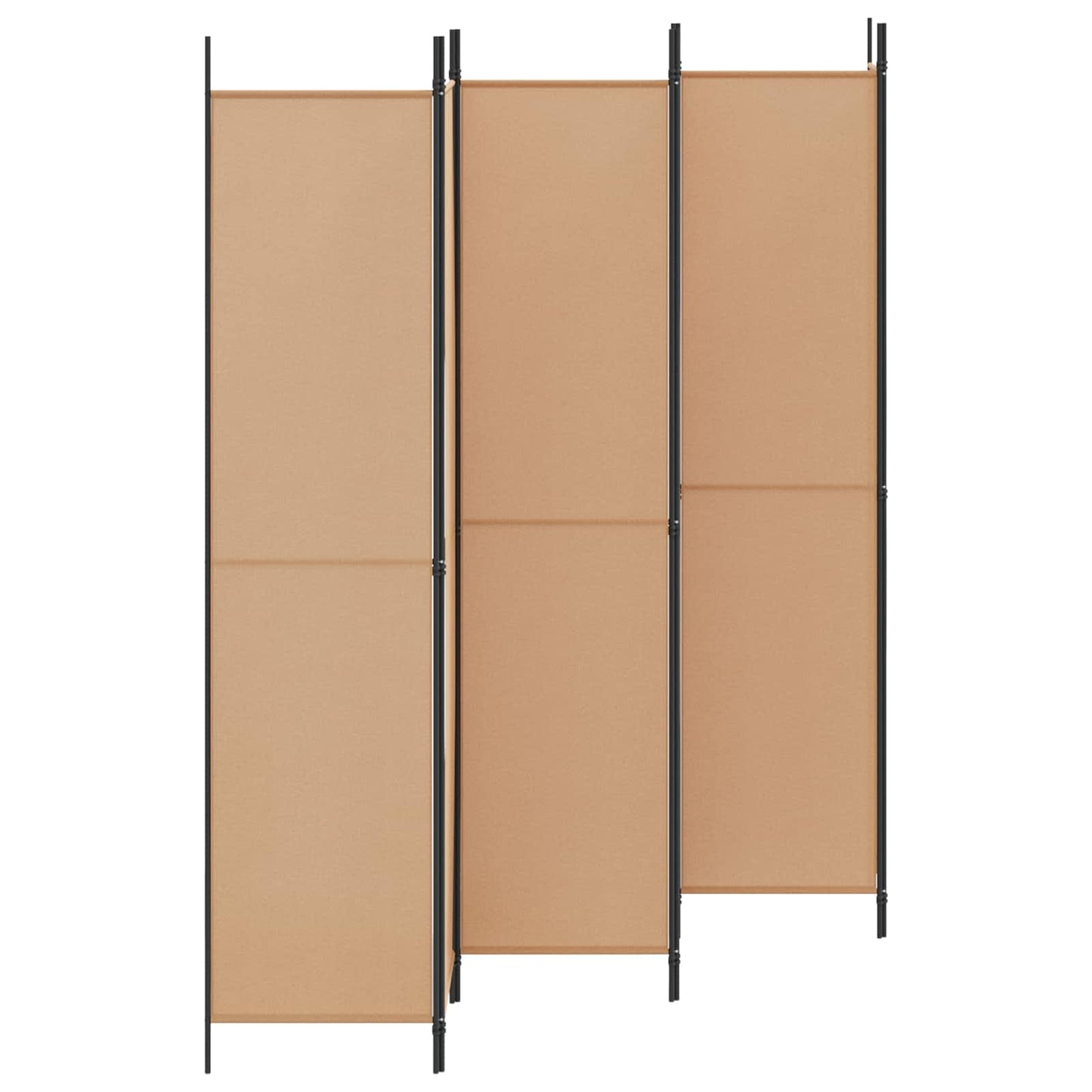 6-Panels Romdeler Beige 300 x 220 cm Stoff