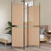 3-panel romdeler Beige 150 x 180 cm Stoff