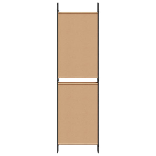 5-panel romdeler Beige 250 x 180 cm Stoff