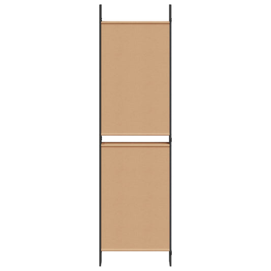 6-Panels Romdeler Beige 300 x 180 cm Stoff