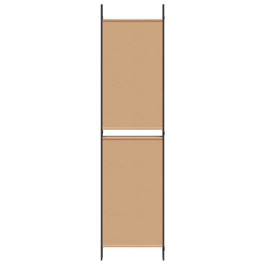 5-panel romskille Beige 250 x 200 cm Stoff