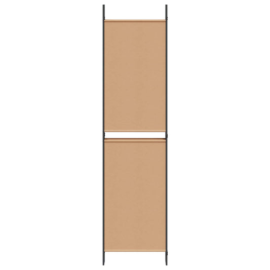 6-Panels Romdeler Beige 300 x 200 cm Stoff