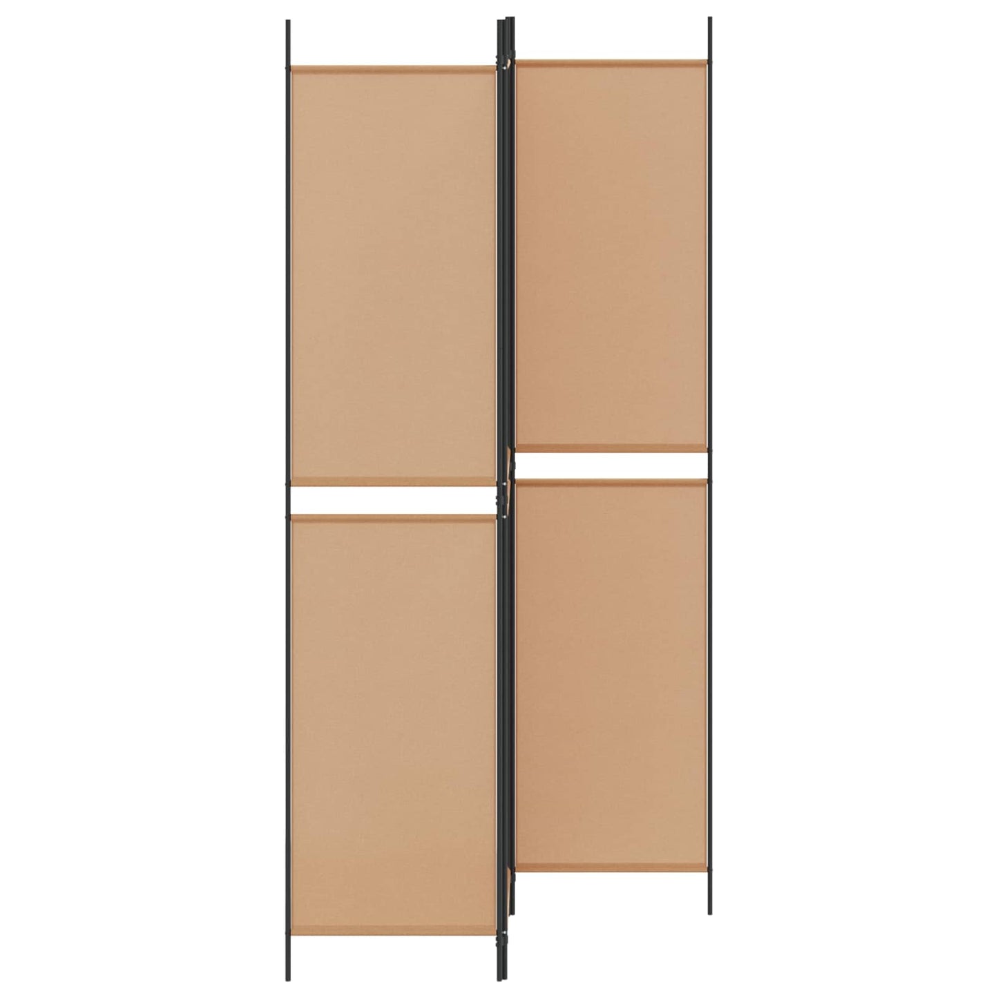 3-panel romdeler Beige 150 x 220 cm Stoff
