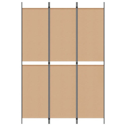 3-panel romdeler Beige 150 x 220 cm Stoff