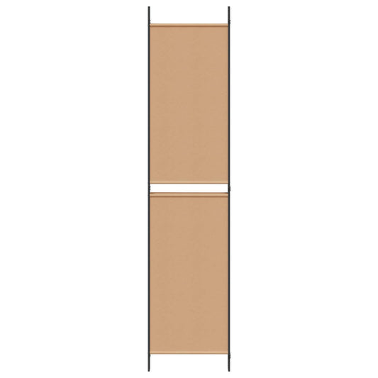 4-panel romdeler Beige 200 x 220 cm Stoff