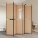 6-Panels Romdeler Beige 300 x 220 cm Stoff